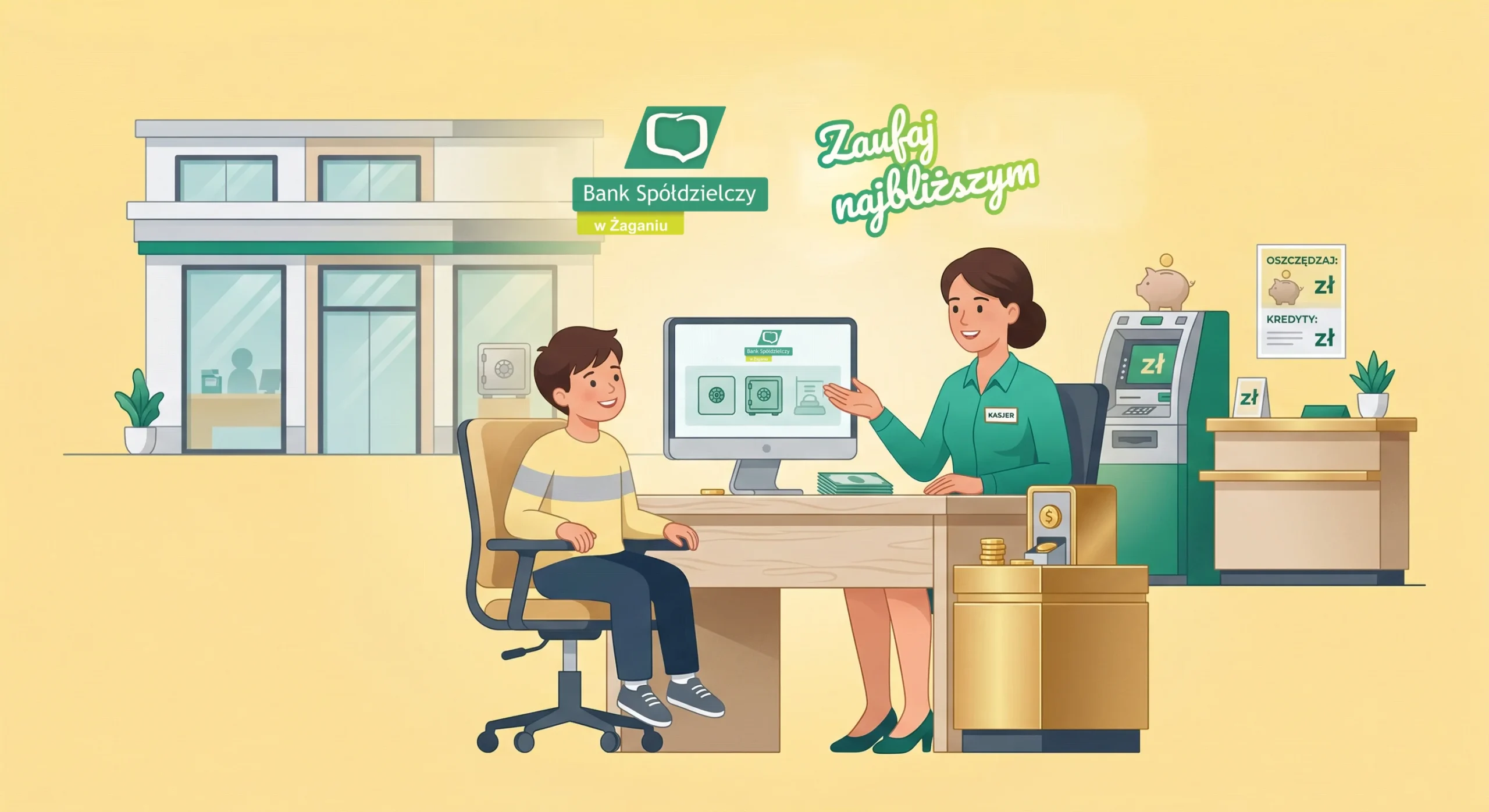 Gdzie mieszkają pieniądze - wizyta w banku